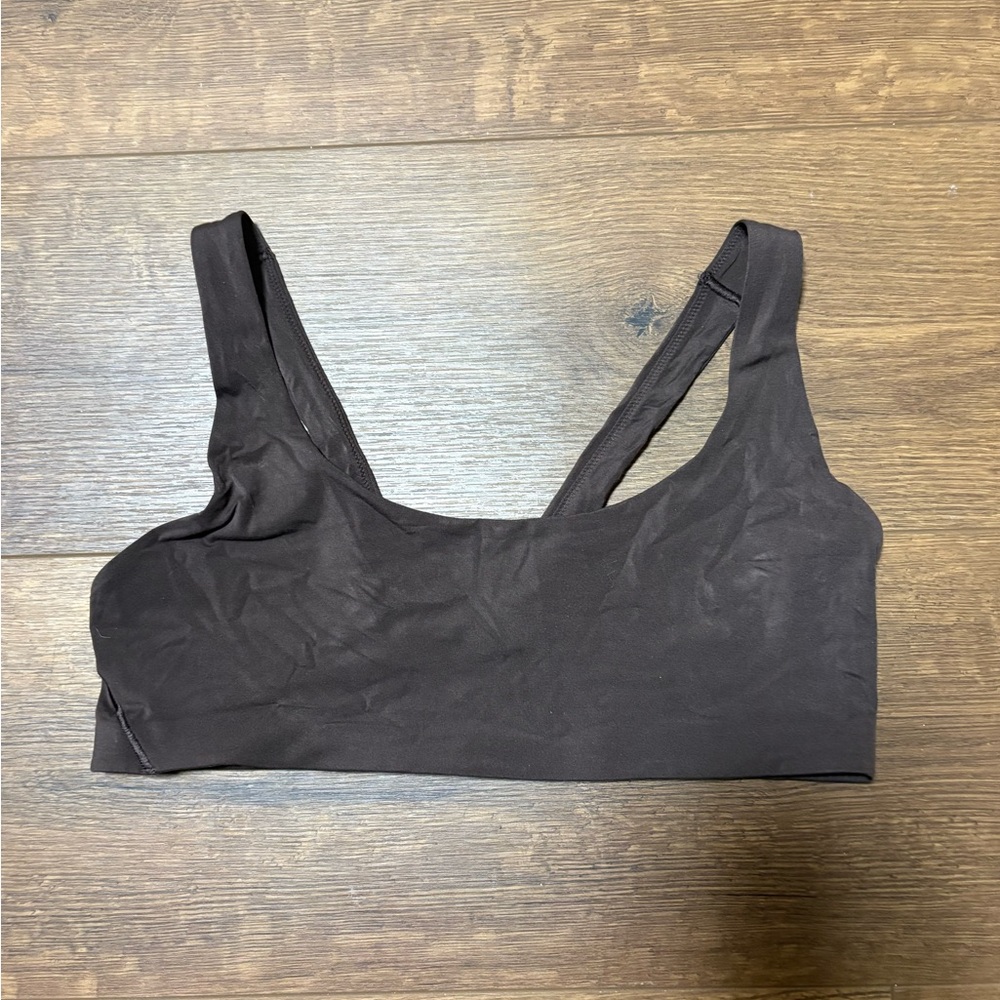 lululemon Nulu Dark Brown Sports Bra, size 8